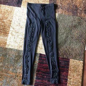 NW Lace open front Leggings.